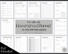 Load image into Gallery viewer, FREE - Weekly Timetable, Homeschool, To Do List Printable, Undated Schedule, Productivity Template | Mono
