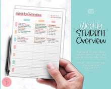 Load image into Gallery viewer, College Student Weekly Planner Schedule | Academic Class Organizer 2023 | Colorful Sky
