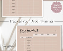 Load image into Gallery viewer, DEBT TRACKER, Debt Snowball, Debt Payoff Tracker Printable | Dave Ramsey Debt Free Tracker | Lux
