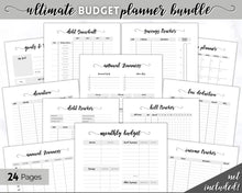 Load image into Gallery viewer, DEBT TRACKER, Debt Snowball, Debt Payoff Tracker Printable | Dave Ramsey Debt Free Tracker | Swash
