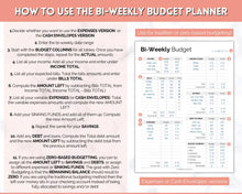 Load image into Gallery viewer, Editable Biweekly Budget Planner Template |  Printable Paycheck Tracker, Finance Planner, Zero Based Budget Binder | Mono
