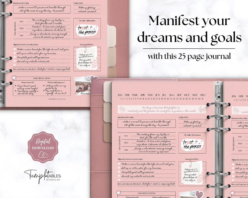 Positive Affirmation Journal for Women / Her Vision Scripting Log Notepad  Manifesting Intention Diary LOA Manifestation Gift 