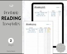 Load image into Gallery viewer, Reading Log Printable for Kids | Reading List, Summer Reading Challenge &amp; Book Tracker | Mono
