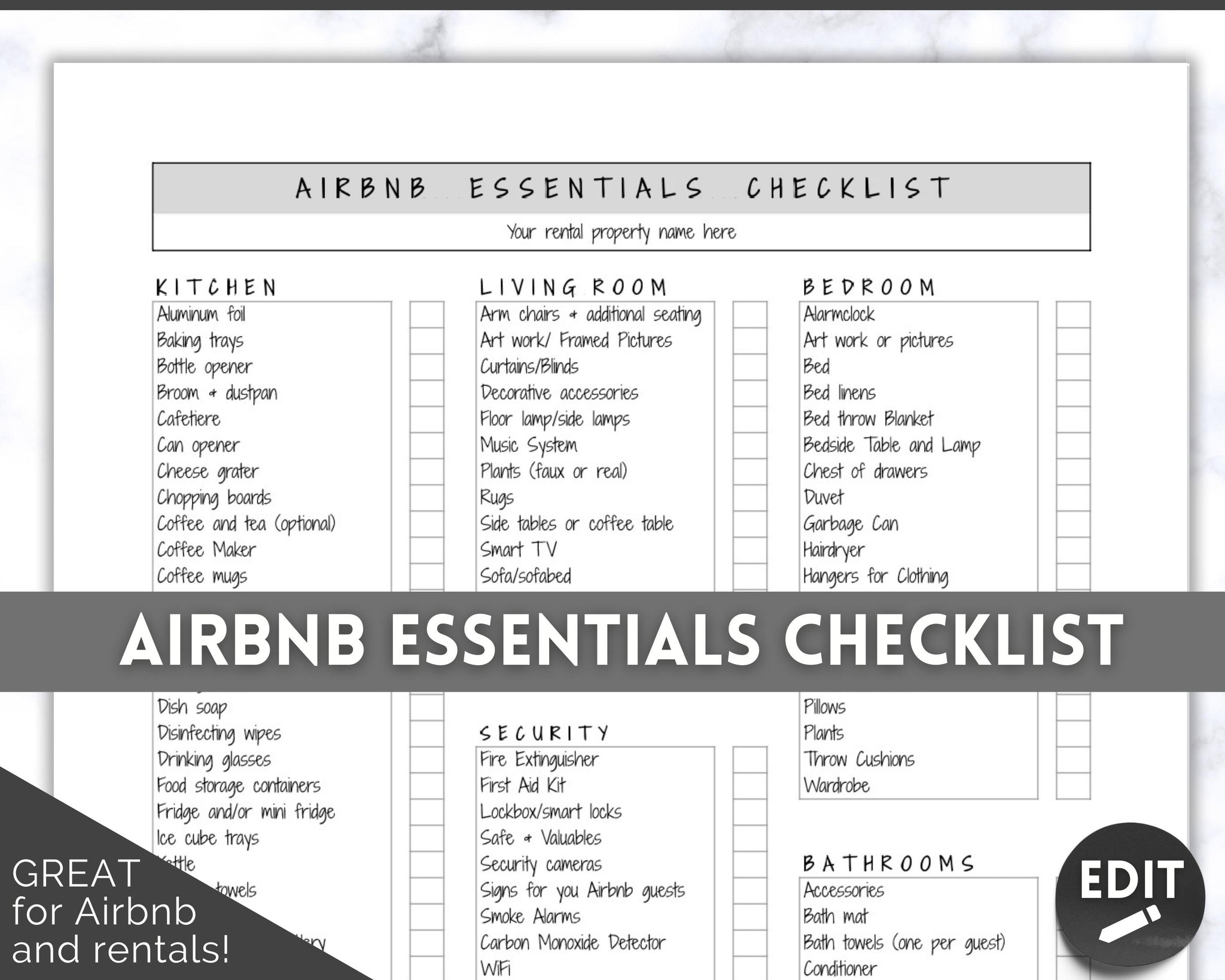 Airbnb Bathroom Essentials: A Trick Sheet for Vacation Rental Hosts
