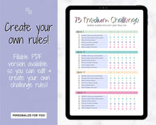 Load image into Gallery viewer, EDITABLE 75 MEDIUM Challenge Tracker | 75medium Printable Challenge, Fitness &amp; Health Planner | Medium
