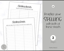 Load image into Gallery viewer, Spelling Practice Worksheet Templates for Spelling Word Tests | Mono
