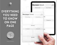 Load image into Gallery viewer, Nursing Revision Sheets for Medical School | Medicine &amp; Nursing Students, Exam Revision Notes &amp; Guide Templates | Mono
