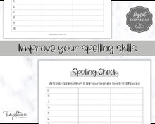 Load image into Gallery viewer, Spelling Practice Worksheet Templates for Spelling Word Tests | Mono
