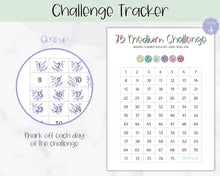 Load image into Gallery viewer, EDITABLE 75 MEDIUM Challenge Tracker | 75medium Printable Challenge, Fitness &amp; Health Planner | Medium
