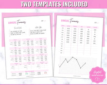 Load image into Gallery viewer, Annual Budget Tracker | Bill, Expenses, Income &amp; Savings Tracker | Brit Pink
