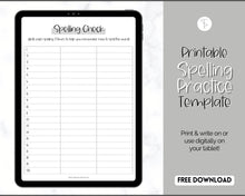 Load image into Gallery viewer, FREE - Spelling Practice, Printable Spelling Words Sheet, Sight Word Practice, 1st Grade, Worksheet, Test, Homeschool Teacher | Mono
