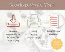 Load image into Gallery viewer, EDITABLE 75 SOFT Challenge Tracker | 75soft Printable Challenge, Fitness &amp; Health Planner | Fall
