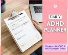 Load image into Gallery viewer, ADHD Daily Planner for Adults - Made for Neurodivergent Brains | Rainbow
