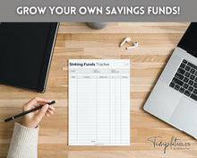 Load image into Gallery viewer, Sinking Funds Tracker BUNDLE | Printable Savings, Budget &amp; Finance Trackers | Mono
