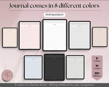 Load image into Gallery viewer, Digital Daily Journal | GoodNotes Hyperlinked Digital Planner | iPad Diary | Bundle 1
