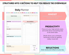 Load image into Gallery viewer, ADHD Daily Planner for Adults - Made for Neurodivergent Brains | Rainbow
