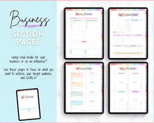 Load image into Gallery viewer, Social Media Digital Planner | GoodNotes Content &amp; Marketing Planner for Instagram, YouTube, TikTok | Pastel Rainbow
