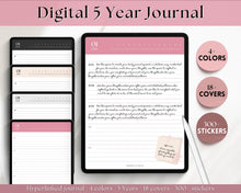 Load image into Gallery viewer, Digital 5 Year Journal | GoodNotes Hyperlinked 365 Day Digital Planner | iPad Diary | Bundle 2
