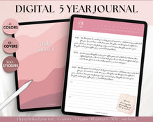 Load image into Gallery viewer, Digital 5 Year Journal | GoodNotes Hyperlinked 365 Day Digital Planner | iPad Diary | Bundle 2
