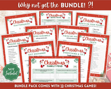 Load image into Gallery viewer, Christmas MOVIE TRIVIA Game! Holiday Game Printables, Xmas Party Game, Fun Family Activity Set, Virtual, Kids Adults, Office Party, Quiz
