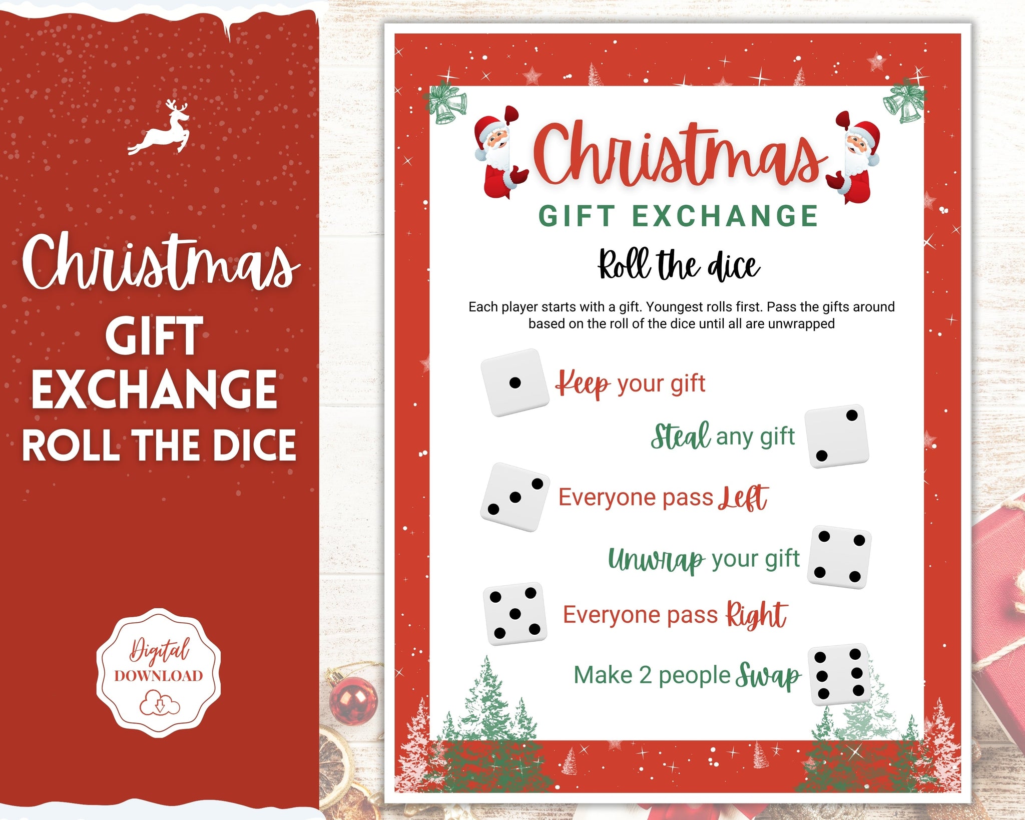 Christmas Dice Game - Fun Gift Exchange Game!