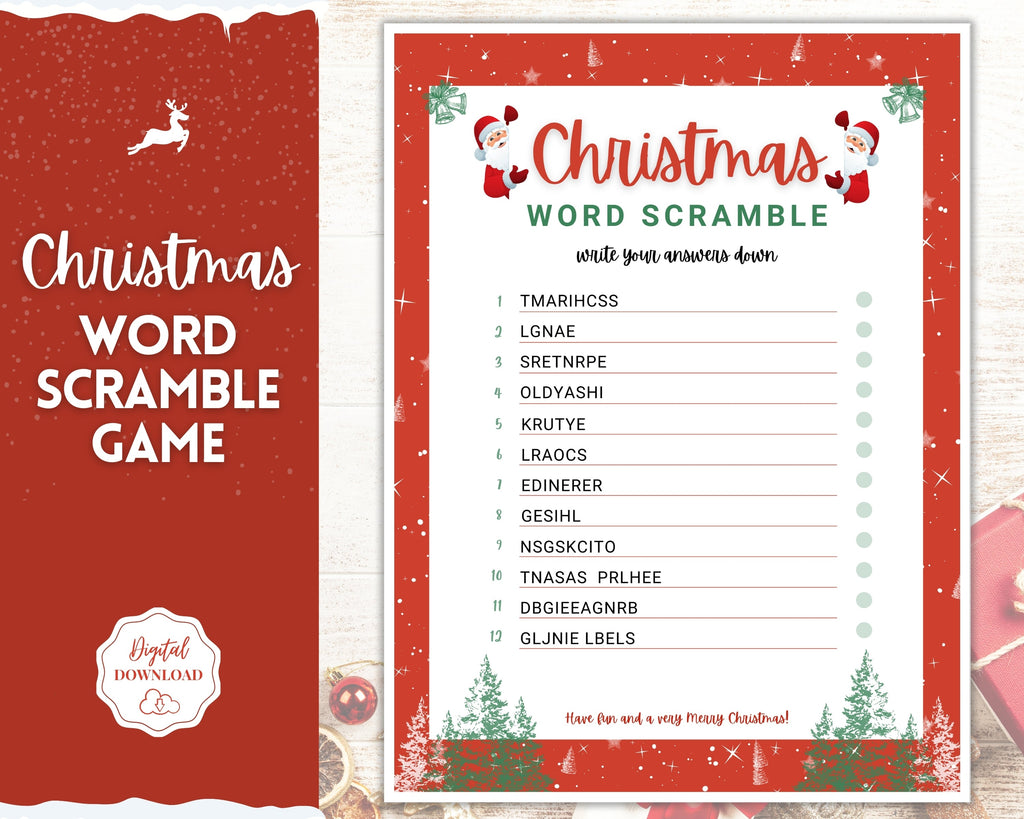 Christmas Word Scramble 