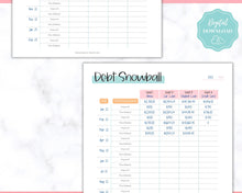 Load image into Gallery viewer, DEBT PAYOFF TRACKER, Debt Snowball, Debt Tracker Printable, Dave Ramsey, Debt Payments, Finance Planner, Budget Planner, Debt Free Progress | Colorful Sky
