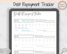 Load image into Gallery viewer, Debt Payoff Tracker Printable, Budget Planner, Financial Planner, Debt Snowball Dave Ramsey, Repayment, Budget Template, Payday Bill Tracker
