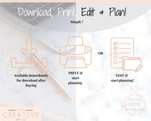 Load image into Gallery viewer, EDITABLE DAILY PLANNER | To Do List | Printable Productivity Day Planner for Work | Work Day Diary Insert | Template | Pdf, Excel | Organize
