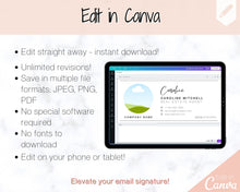 Load image into Gallery viewer, Email Signature Template with logo &amp; photo! Editable Canva Signature Design. Minimalist, Realtor Marketing, Real Estate, Professional, Gmail | Style 4
