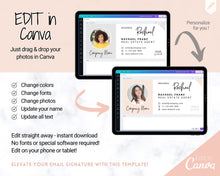 Load image into Gallery viewer, Email Signature Template with logo &amp; photo! Editable Canva Signature Design. Minimalist, Realtor Marketing, Real Estate, Professional, Gmail | Style 7
