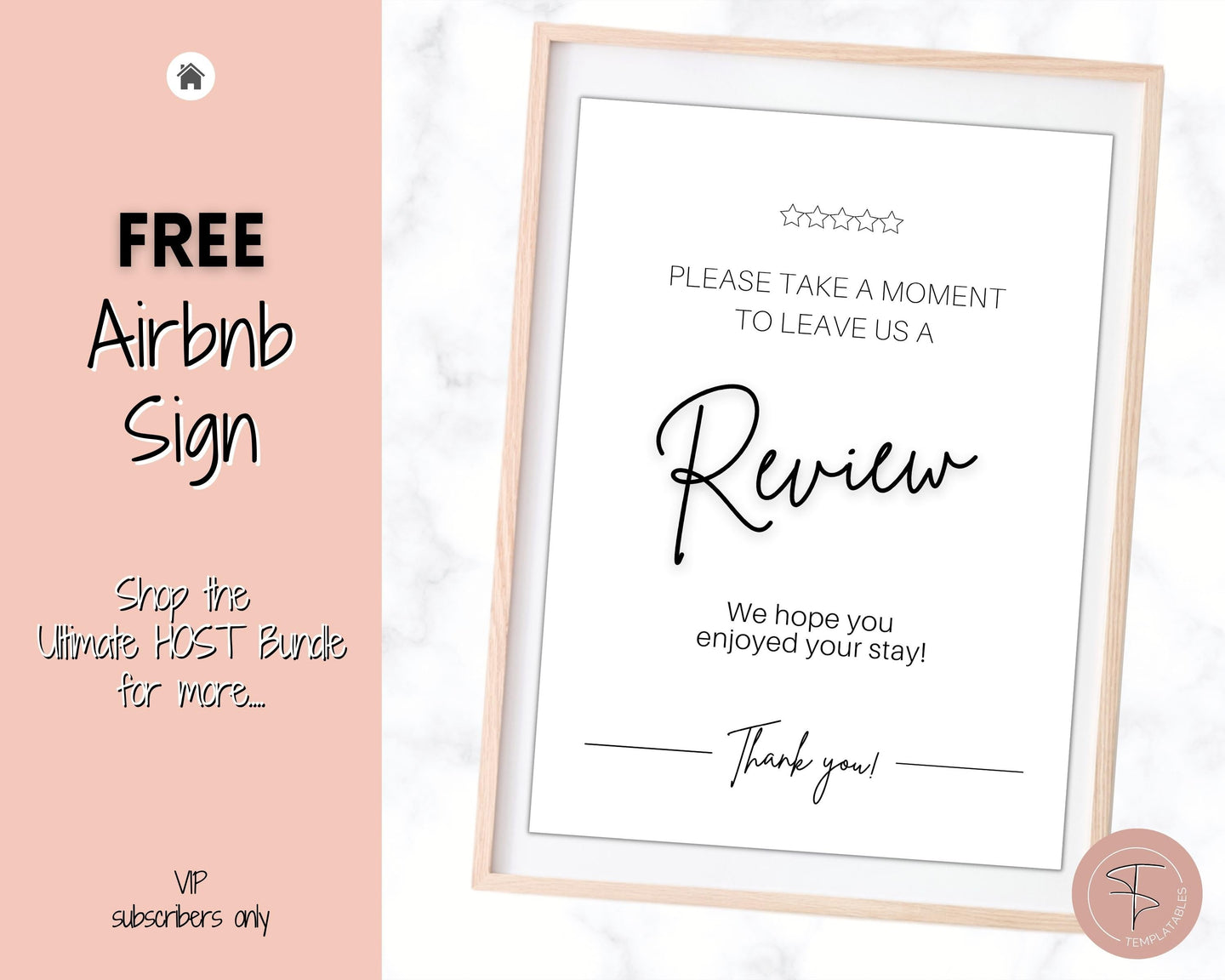 FREE - Airbnb Sign, Review Rating Signage, Welcome Book, House Rules, Airbnb Host, Vacation Rental, Check Out Signage, STR, VRBO