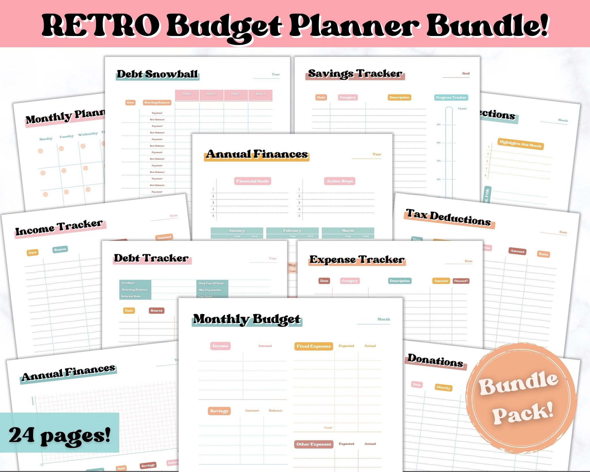 A5 Finance Planner BUNDLE Budget Planner Templates, Financial Savings  Tracker Printable Binder, Debt, Bills, Spending, Expenses Tracker 