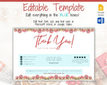 Load image into Gallery viewer, Gift Certificate Template &amp; Thank You Card. Editable CHRISTMAS Gift Voucher, Gift Card, For your order, DIY Last minute Gift. Google Slides | Christmas Bundle Style 1
