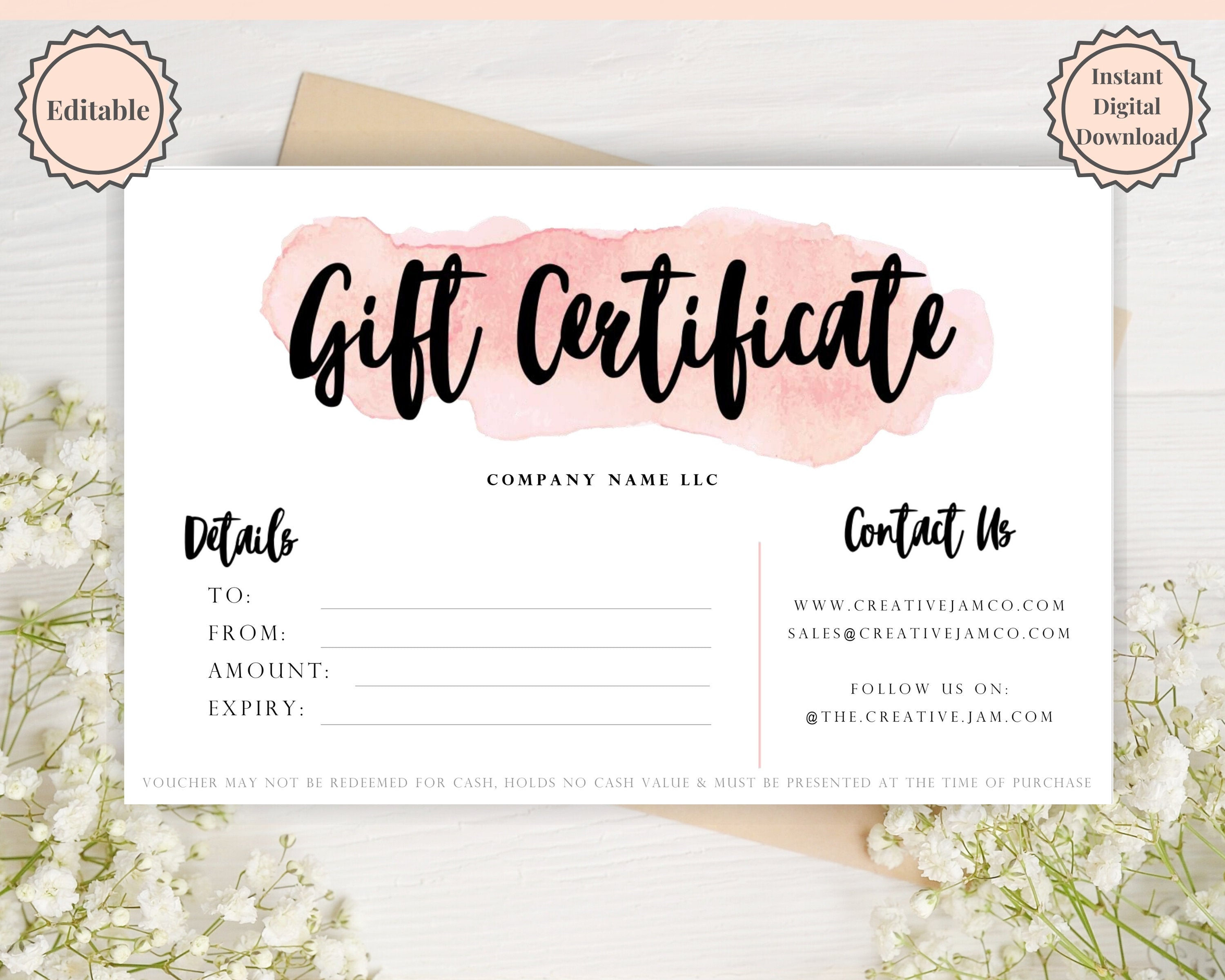 Download Free Gift Certificate Templates and Gift Cards