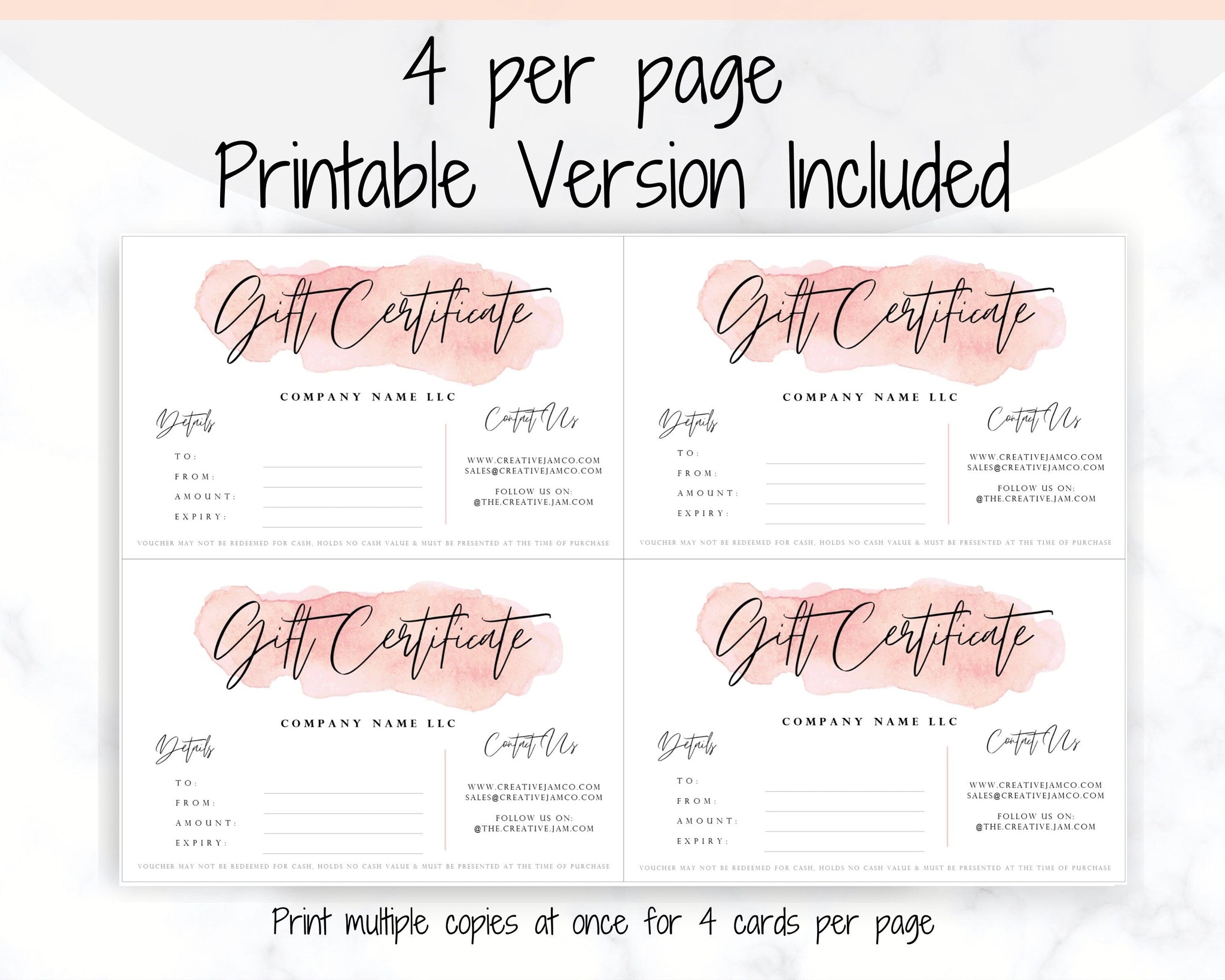Gift Certificate Template  Customize your own Coupons & Gift Vouchers