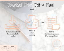 Load image into Gallery viewer, HABIT TRACKER Printable with Mood Tracker for Gratitude Journal. Initiative tracker with goal planner. Monthly habit tracker. Productivity.
