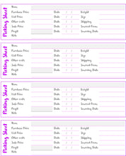 Load image into Gallery viewer, Inventory Picking Sheet for Poshmark, eBay, Etsy Amazon Sellers. Printable Template for small business and online stores Track vintage items
