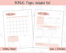 Load image into Gallery viewer, MONTHLY Budget Planner Printable, Financial Tracker Template, Paycheck, Savings Tracker, Binder, Debt, Bill, Spending, Expense Income
