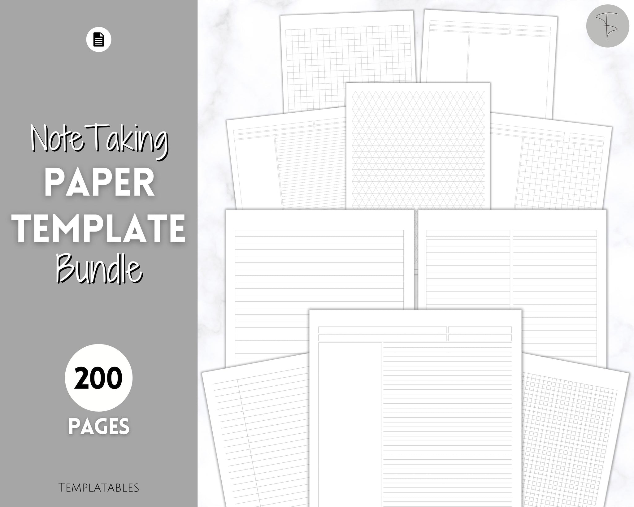 Blank & Dot Grid Paper Printable, A4/a5/letter/half Size, Instant Download  PDF 