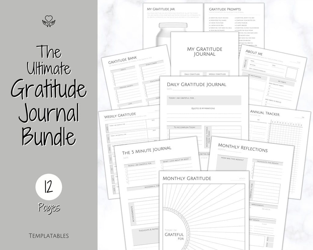 Mon journal de gratitude - imprimable
