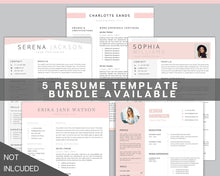 Load image into Gallery viewer, Professional Resume Template Word. CV Template Professional, CV Design, Executive Resume Template, Clean Curriculum Vitae, Minimalist, Free | Style 15
