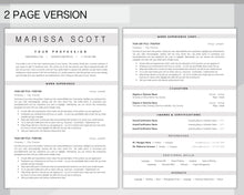 Load image into Gallery viewer, Professional Resume Template Word. CV Template Professional, CV Design, Executive Resume Template, Clean Curriculum Vitae, Minimalist, Free | Style 22
