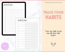 Load image into Gallery viewer, Self Care Planner &amp; Wellness Journal BUNDLE! Printable Selfcare Tracker, Checklist, Health Planner, Wellbeing, Mindfulness, Worksheet Kit | Pastel Rainbow
