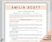 Load image into Gallery viewer, Sorority Recruitment Template, Sorority Resume Template Kit, Professional Resume Template Packet, Executive Curriculum Vitae Template Bundle | Style 13
