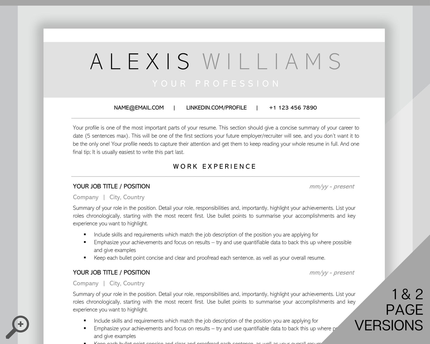 Sorority Recruitment Template, Sorority Resume Template Kit, Professional Resume Template Packet, Executive Curriculum Vitae Template Bundle | Style 4