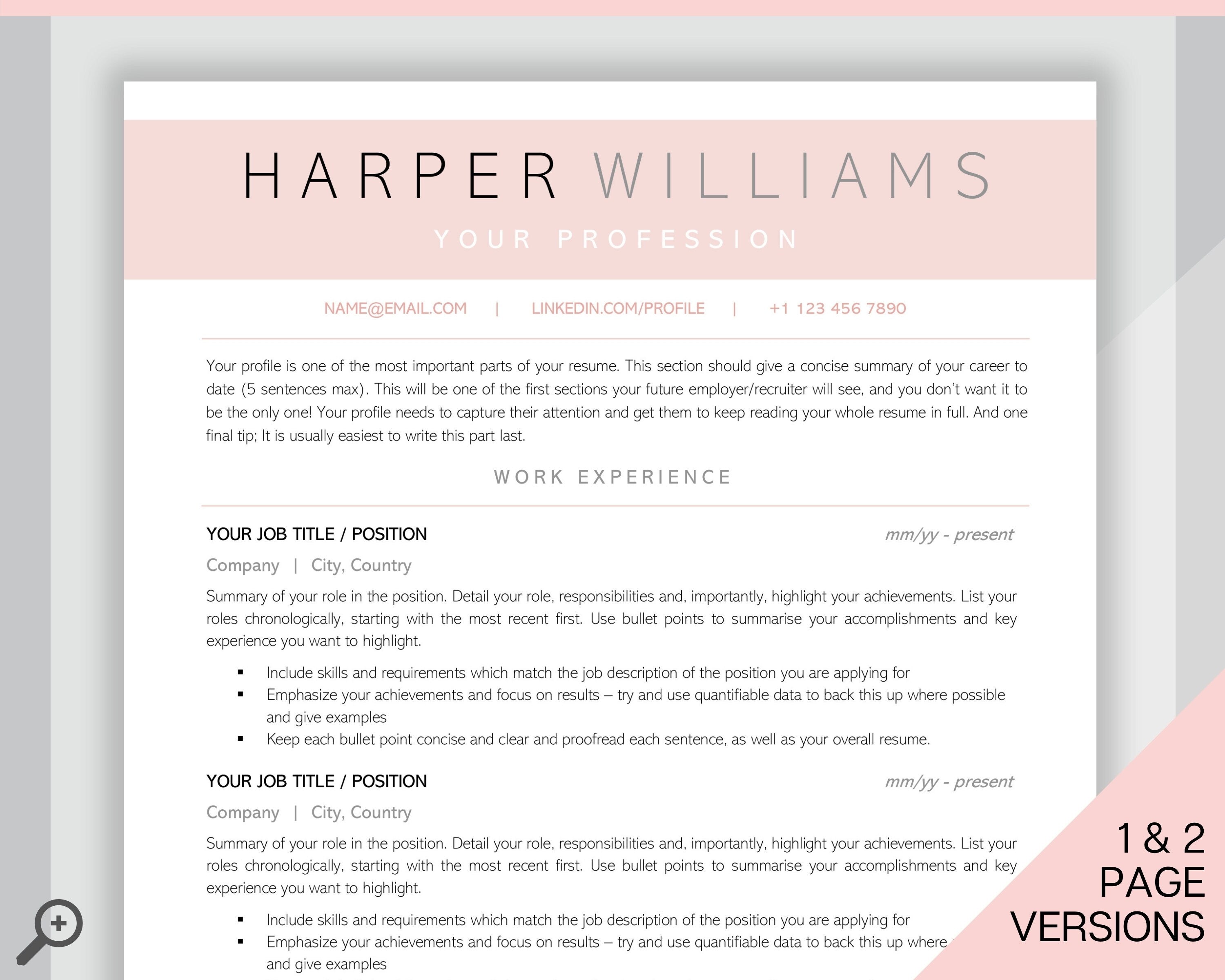 Sorority Recruitment Templates | Professional College Resume | Style 5