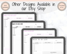 Load image into Gallery viewer, To do List EDITABLE, Productivity Planner Checklist. Printable with Goal Planner, Weekly, daily Excel, Daily To Do list Agenda. Student - Purple
