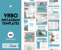 Load image into Gallery viewer, VRBO Template for Instagram! Editable Social Media Posts, Canva, Airbnb, Super host signs, Signage, Air bnb Vacation Rental, Welcome Book | Lovelo Teal
