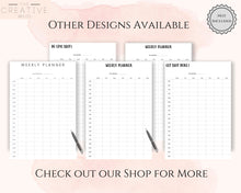 Load image into Gallery viewer, Weekly Hourly Planner Undated &#39;Do Epic Shit&#39; Printable. Editable To Do list Notebook, Weekly Kit, Productivity Planner Pad, A5 Inserts - Style 5
